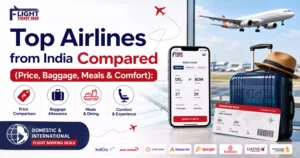 Top Airlines from India Compared (Price, Baggage, Meals & Comfort).